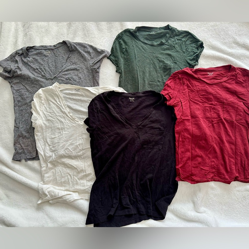 Madewell T-Shirts XS- pack of 5